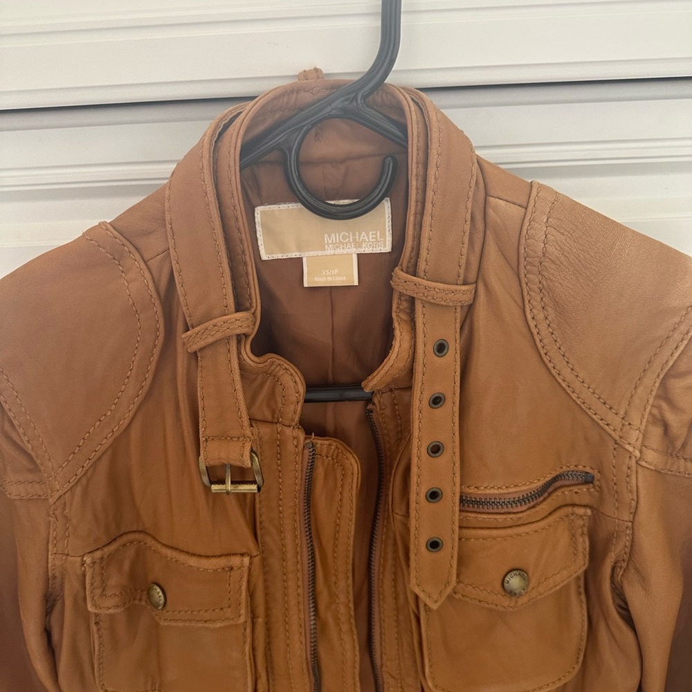 Vintage Women’s leather jacket size X-small Michael Kors - Picture 3 of 11